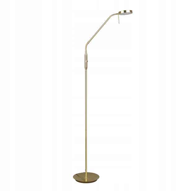 Trio Stojací Led lampa Monza Zlatá 12W 145cm stmívatelná IP20