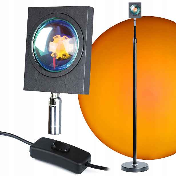 Lampa Projektor Imitace Západu Slunce Led