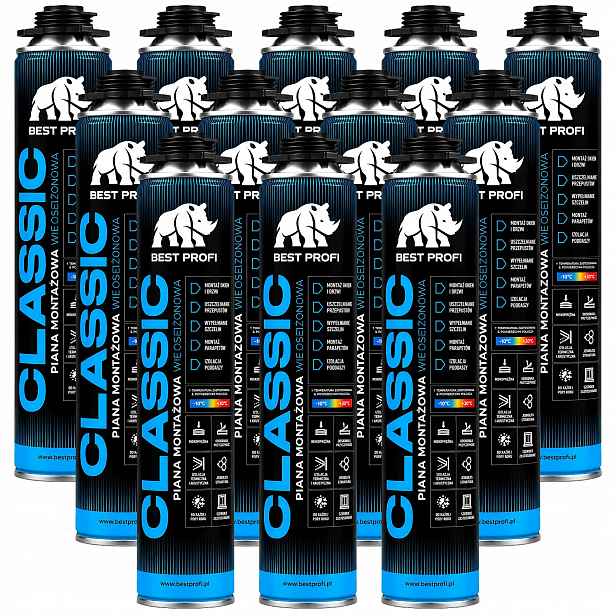Montážní nízkotlaká pistolová pěna Bestprofi Classic 750 ml Výkonná