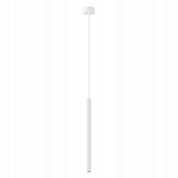 Sollux Závěsná lampa kovová bílá Arche Ø8 cm 1xG9 8W