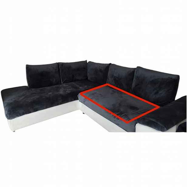 Potah na sedadlo pohovky 80x180x20 elastický velur barvy