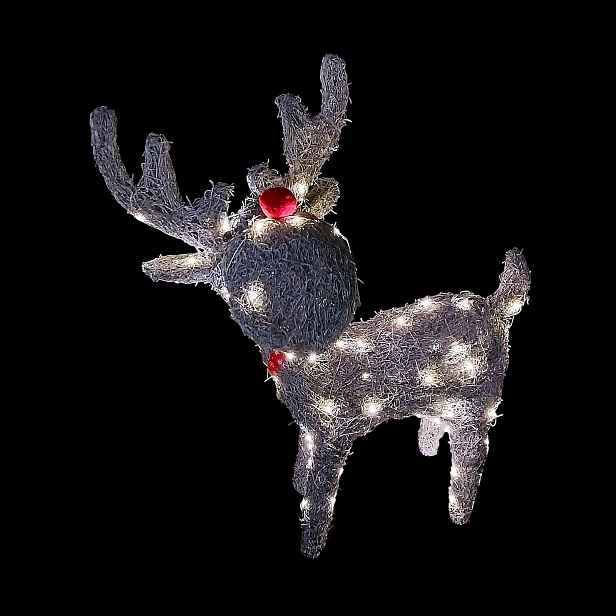 Sob Svítící Led Lampičky Bílé Teplé Dekorace Na Vánoce Ozdoba 45 cm