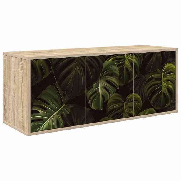 vidaXL Nástěnná TV skříň ELBURG 102 x 33 x 40 cm Dub sonoma