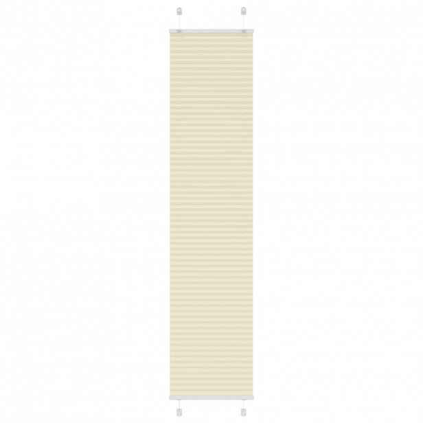 vidaXL Plisovaná roleta krémová 40x200 cm Šířka látky 39,4cm Polyester