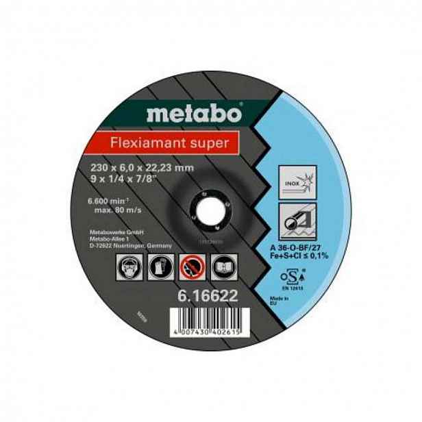 Metabo - Řezný kotouč na nerezovou ocel, 180x22,23 mm 616610000