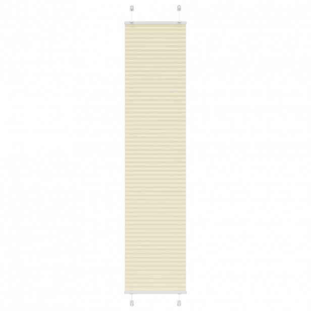 vidaXL Plisovaná roleta krémová 45x200 cm Šířka látky 44,4cm Polyester