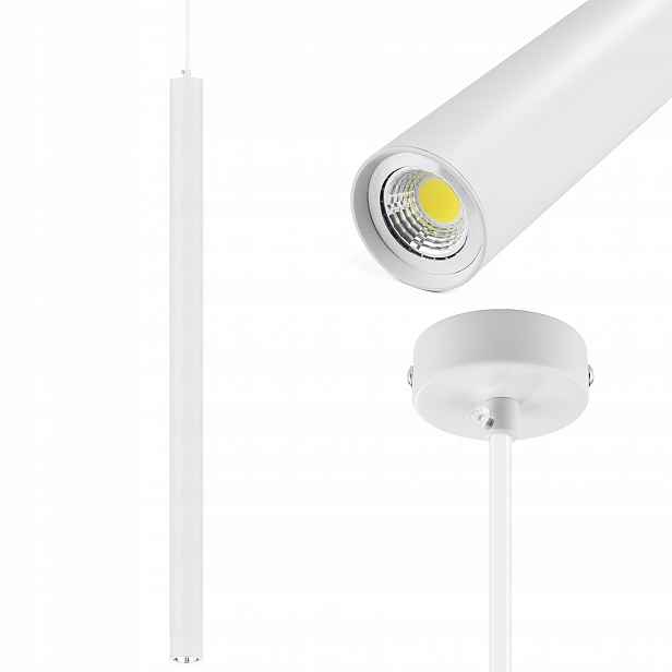 Závěsná Stropní Led Lampa Tuba Cylinder Trubka Zwis Spot Slim Metal 8W 100 cm