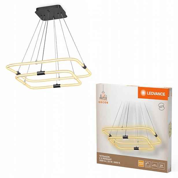 Závěsné Stropní Svítidlo Dekorativní Led 23W 2500lm 3000K Šedá Decor