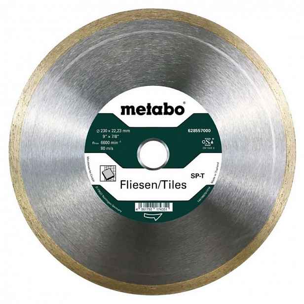 Metabo - Diamantový řezný kotouč na dlaždice, 230x22,23 mm 628557000