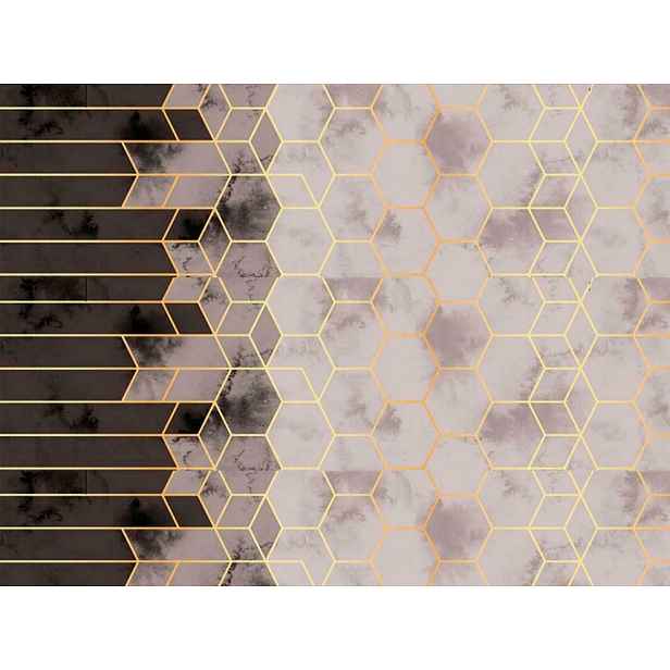 Povlečení 140x200 geometrie béžová hnědá Classic