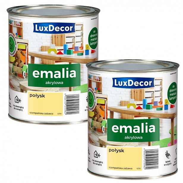 Sada 2KS Luxdecor Univerzální Smalt 0,75L Šampaňská Zábava Lesk