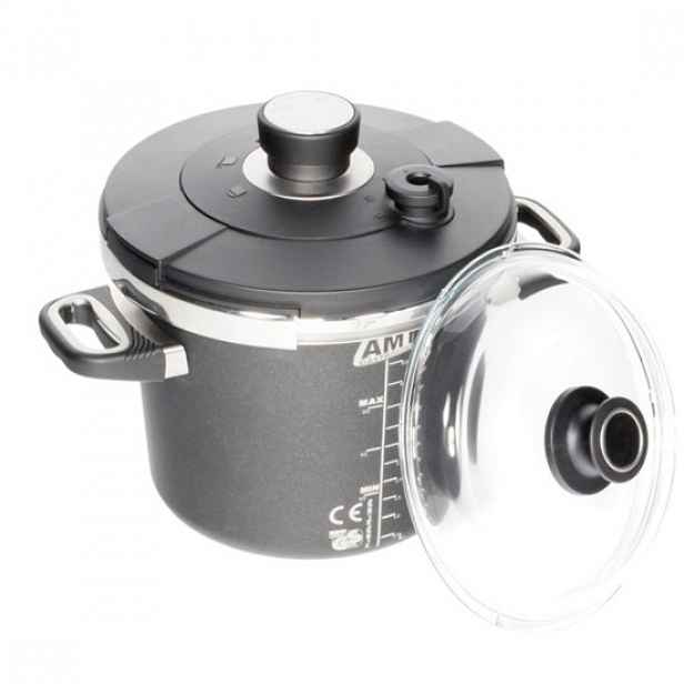 Tlakový hrnec, hliník, 24 cm/7 L, indukční - AMT Gastroguss