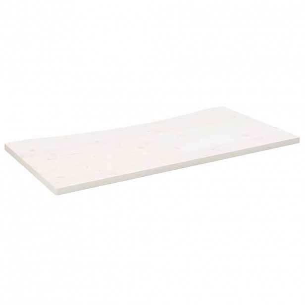 vidaXL Deska psacího stolu bílá 110 x 55 x 2,5 cm masivní borové dřevo