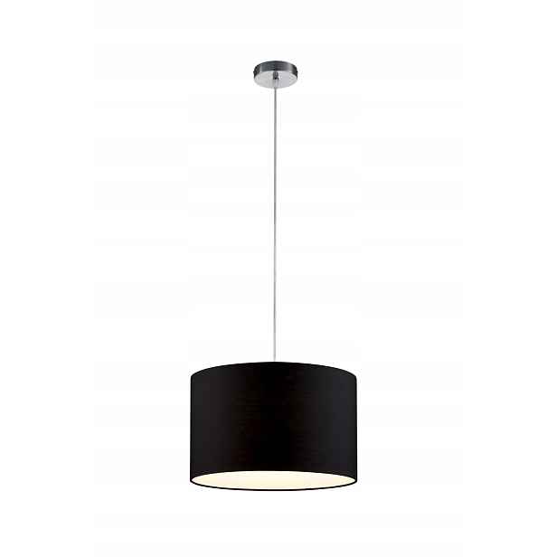 Závěsná lampa Hotel s černým stínidlem Trio 150 cm
