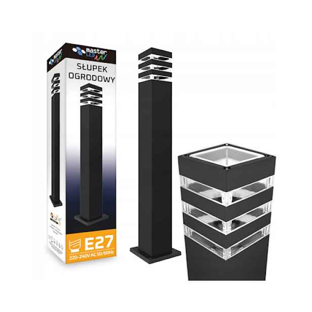 Zahradní lampa 80 cm stojící venkovní Sloupek E27