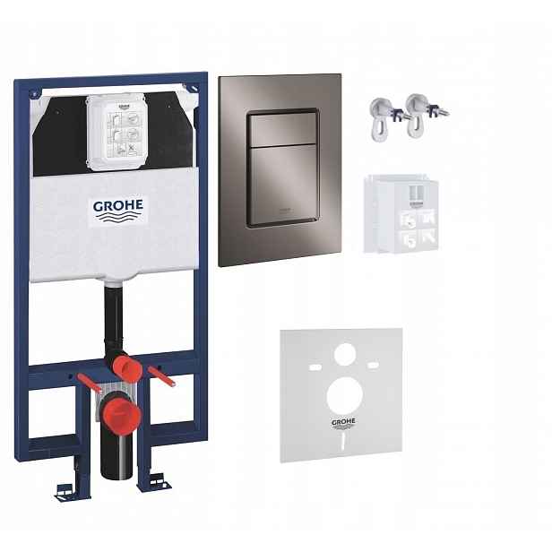 Kompletní podomítkový Wc set 5v1 – stojan Grohe Slim tlačítko