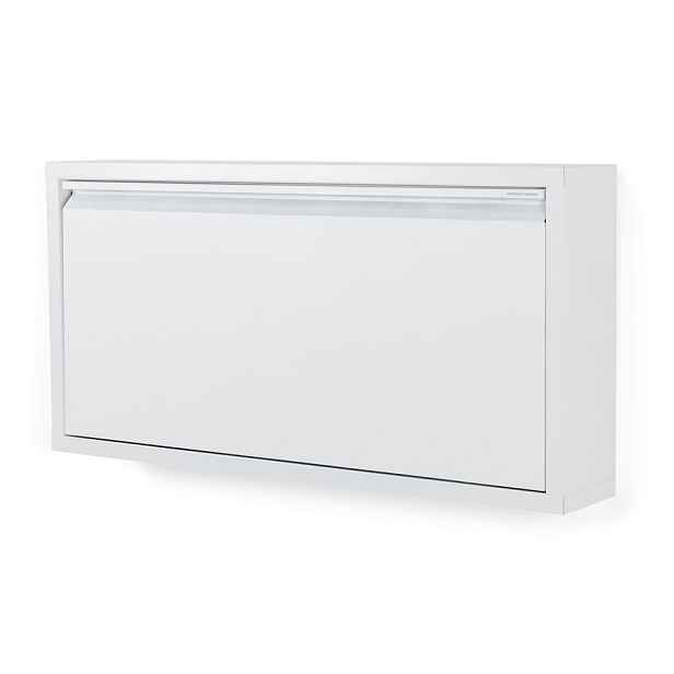 Bílý kovový výklopný botník 75x37,5x12,5 cm Billy – Spinder Design