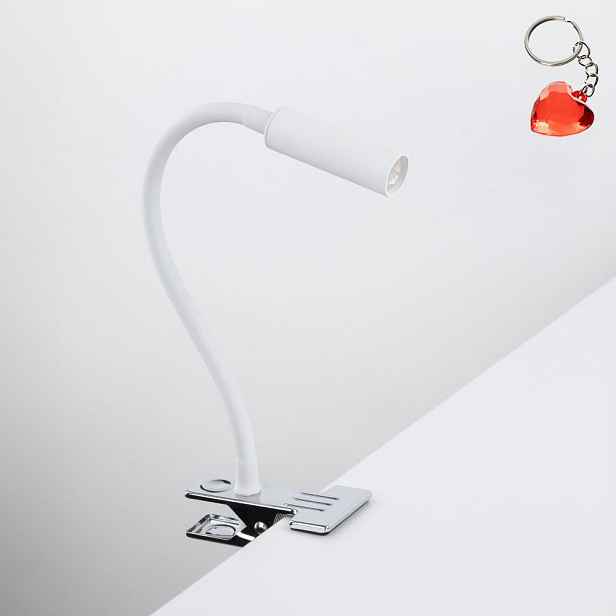 Klips Stolní lampa Bílá Lagos 1xG9 27 cm Kancelář Tk Lighting