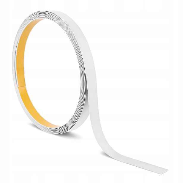 Samolepící nástěnné lamely, Pvc plochá deska, bílá, 10 m, 30 mm