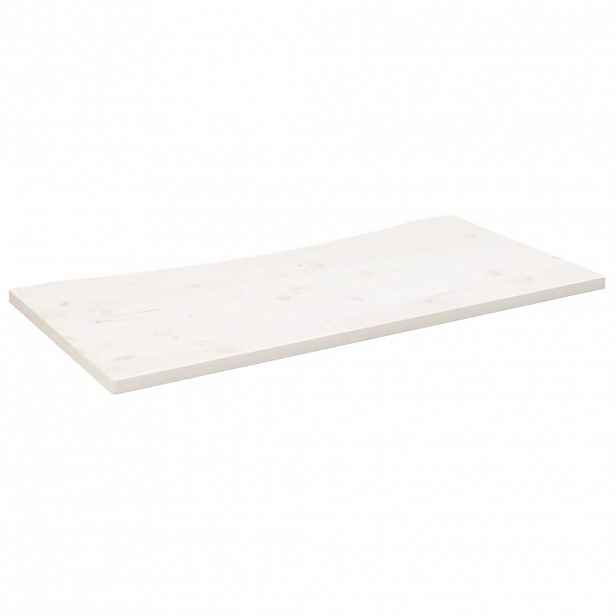 vidaXL Deska psacího stolu bílá 110 x 60 x 2,5 cm masivní borové dřevo
