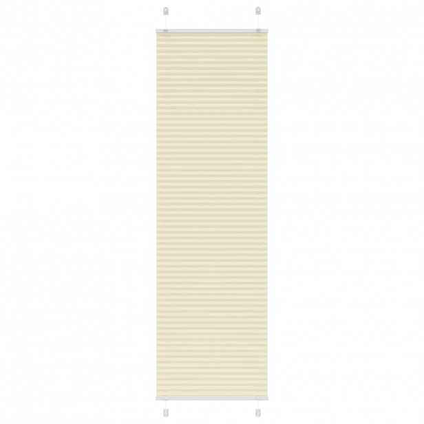 vidaXL Plisovaná roleta krémová 55x200 cm Šířka látky 54,4cm Polyester