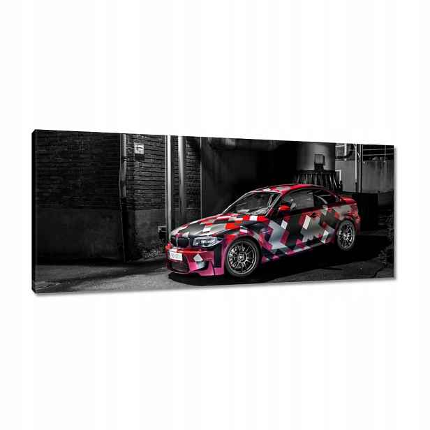 Obrazy 100x40 Červené Bmw