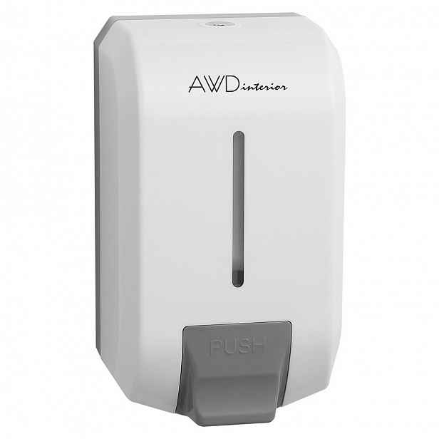 Nástěnný dávkovač mýdla 1200 ml, plast ABS, bílý, AWD INTERIOR 2115