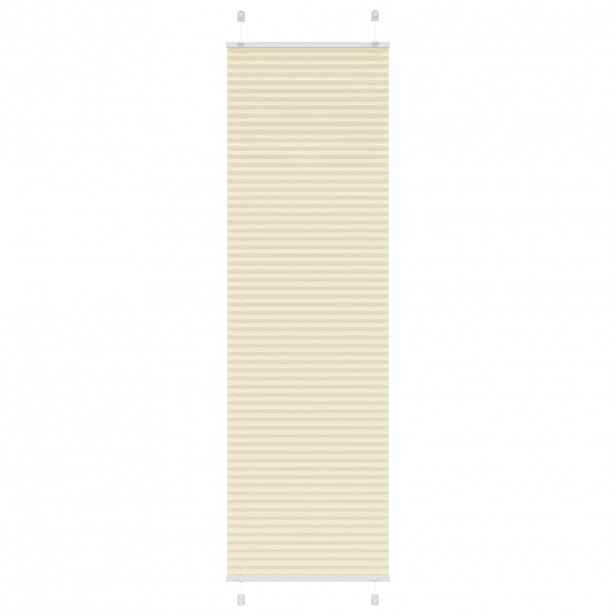 vidaXL Plisovaná roleta krémová 60x200 cm Šířka látky 59,4cm Polyester