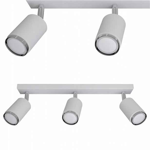 Závěsná lampa do obývacího pokoje Stropní Svítidlo v moderním stylu Bílo-stříbrná