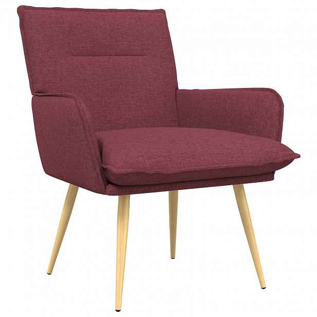 vidaXL křeslo Víno Červené Textil