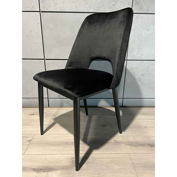 Čalouněná židle Goti Black Velvet Lugano