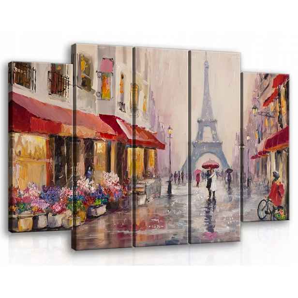 Obraz Na Plátně Canvas 150x100 Paříž Ulice Procházka