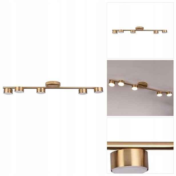 Stropní svítidlo zlatá Punto s zlatým leskem v předsíni Sigma Lighting