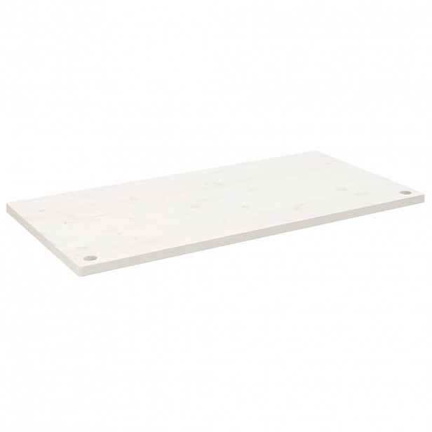 vidaXL Deska psacího stolu bílá 100 x 50 x 2,5 cm masivní borové dřevo