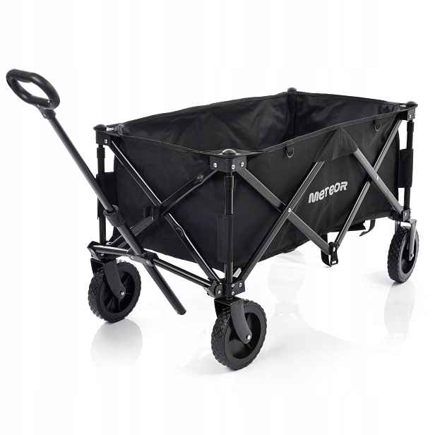 Skládací přepravní vozík Meteor X-300 černý Nosnost 80 kg