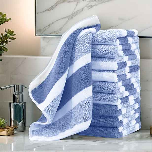 TEMU 10 ks Čtvercové ručníky 30 x 30 cm / 11,8 x 11,8 palců, Ručníky na obličej, Měkké a rychleschnoucí ručníky, pro zavěšení, Silná absorpce vody,