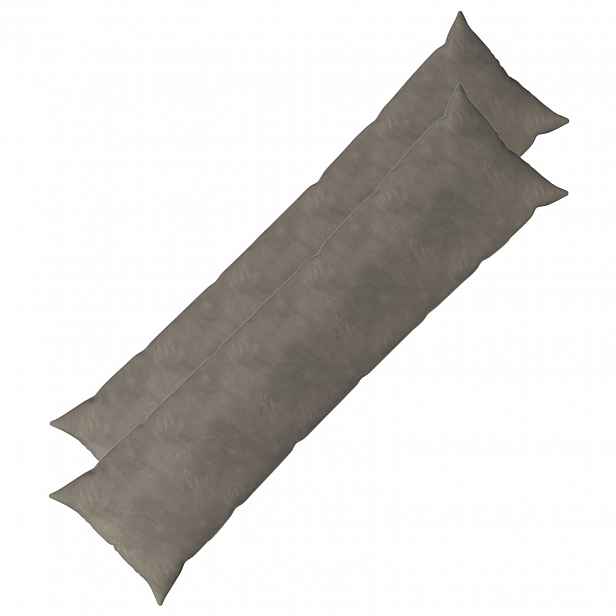 vidaXL Povlak na polštář 2 pcs HEERLEN Světle šedá 40 x 145 cm Samet