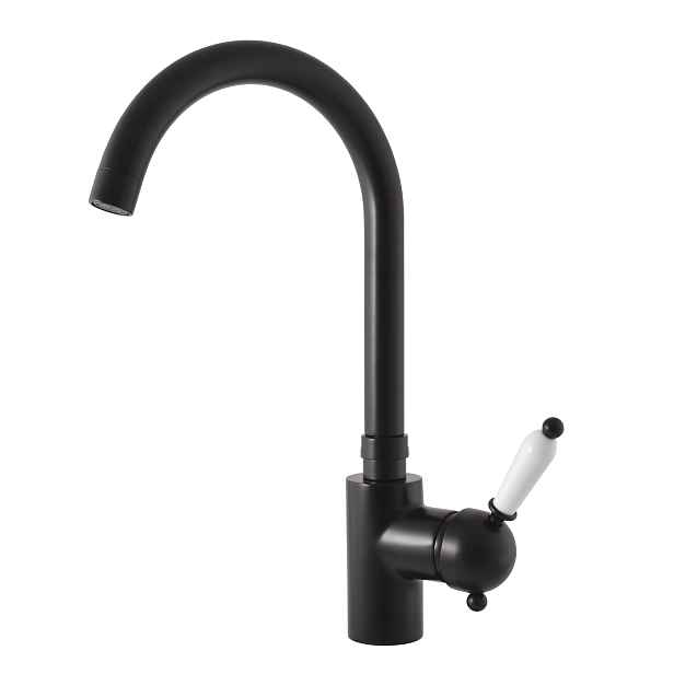 LABE - Dřezová baterie, Černá matná, L519.0/4CMAT, RAV Slezák - připojení 3/8"
