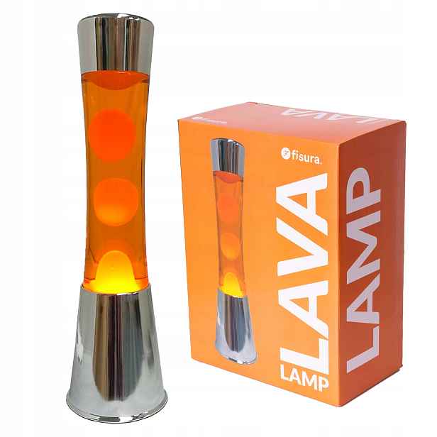 Lávová lampa Lava Lawa lampička LT1193 Fisura Oranžová magmatická