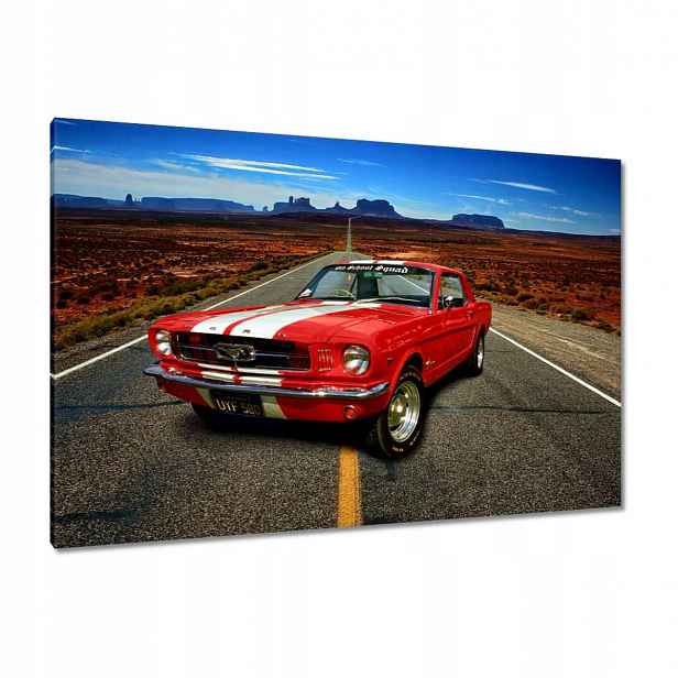 Obrazy 120x80 Červený Ford Mustang Usa