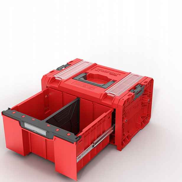 Qbrick System Pro Zásuvka 1 Toolbox 2.0 Profi Basic Červená Uhd