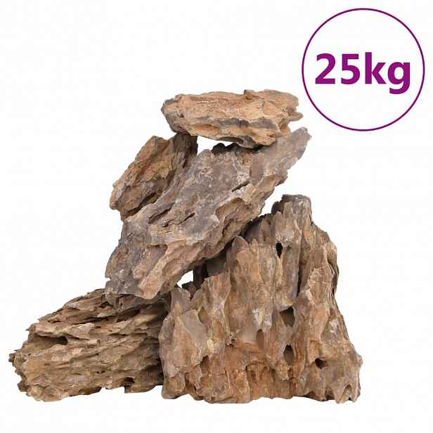 vidaXL Dračí kameny 25 kg vícebarevné 10–30 cm