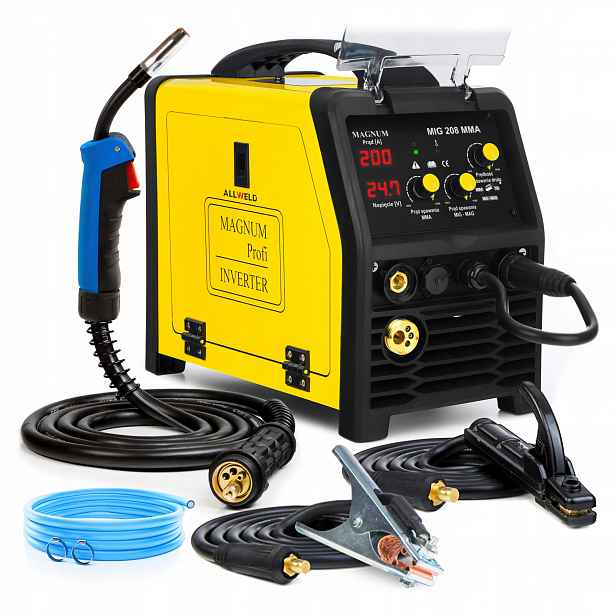 Invertorová Svářečka Magnum Mig 208 Mma Tig 230V 200A Igbt Aluminium Flux