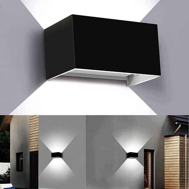Led nástěnné svítidlo 24W, venkovní/vnitřní reflektor, zahradní lampa