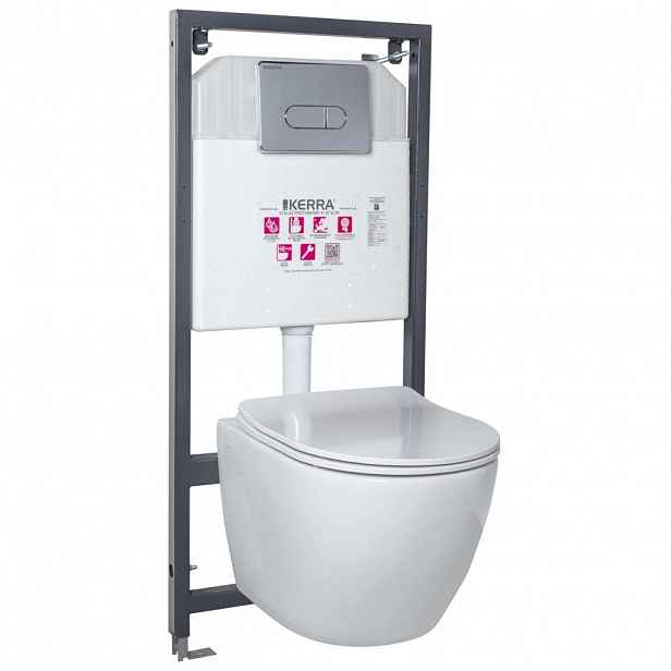 KERRA - Instalační set WC Delos/Pacific CHR 5907548115850