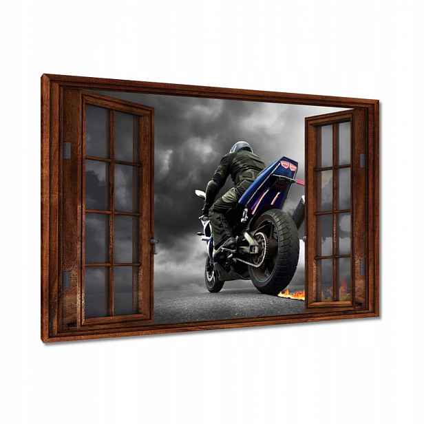 Obrazy 120x80 Modrý závodní motor
