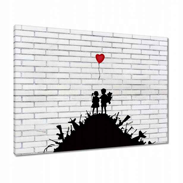 Obrazy 80x60 Banksy Hora zbraně Balón