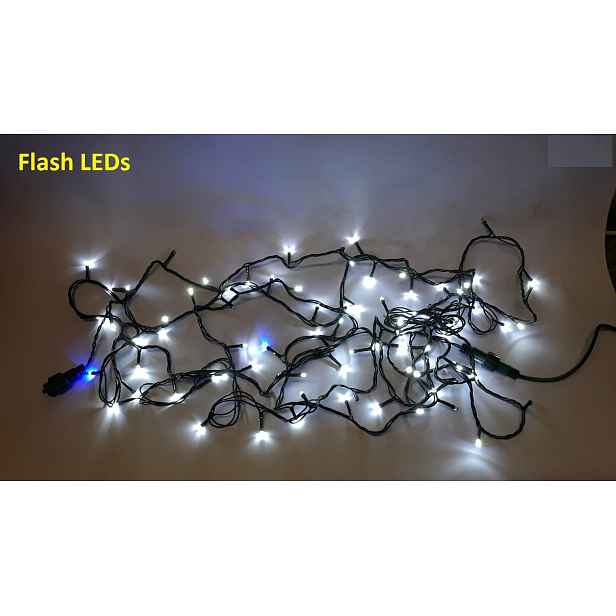 Vánoční Osvětlení Na Stromeček 300LED Studené Bílé S Flash Vitalux FL-03-3