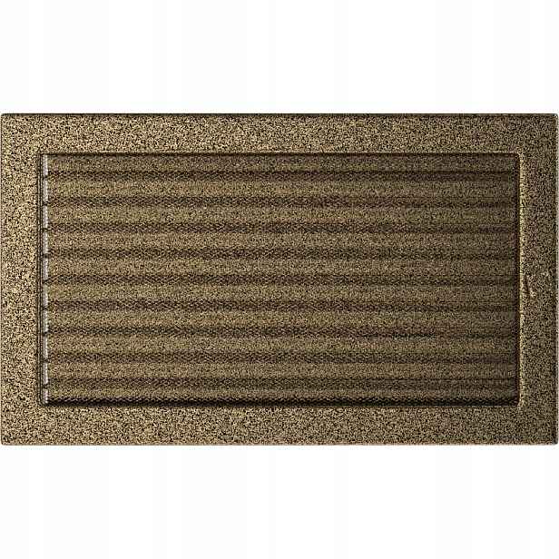 Ventilační mřížka 22x37 černo-zlatá s žaluzií