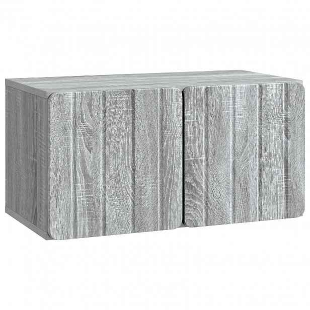 vidaXL Nástěnná TV skříň 59,5 x 31 x 30 cm Šedý Sonoma
